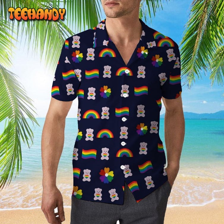 Bear Pride Hawaiian Shirt For Lgbt, Lgbt Rainbow Flag Hawaiian Shirts