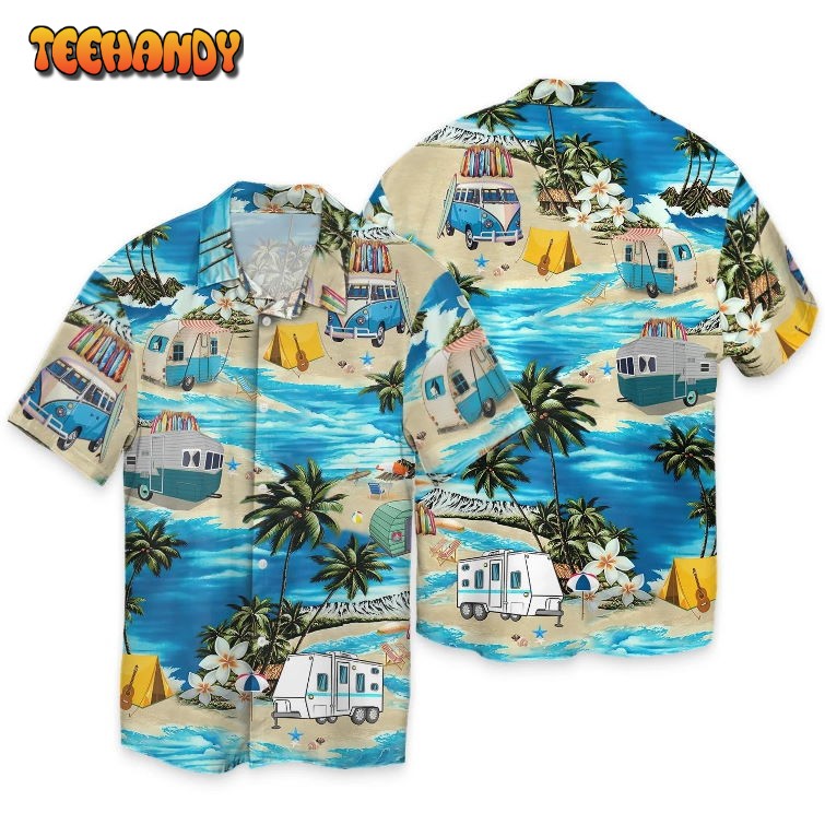 Beauty Best Summer Camping Men’S Camp Women’S Hawaiian Shirt