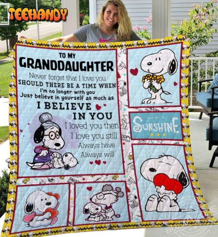 Believe In Yourself Vv_ Snoopy 3D Quilt Blanket