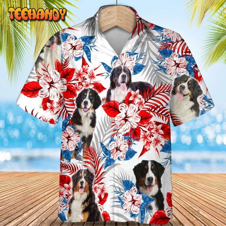 Bernese Mountain Hawaiian Shirt, Summer Gift To Dog Lovers Hawaii Shirt