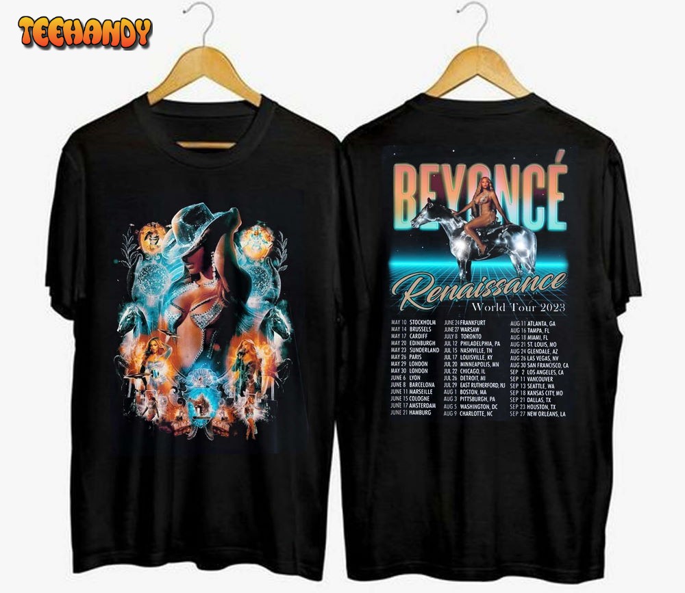 Beyoncé Renaissance World Tour 2023 Double Side T-Shirt For Fan