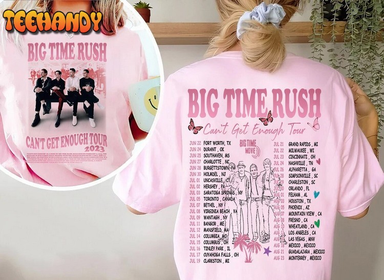 Big Time Rush tour 2023 Trending Double Side Shirt