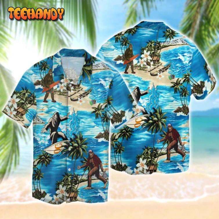 Bigfoot Hawaiian Shirt Pongo Kingkong Hawaiian Shirt