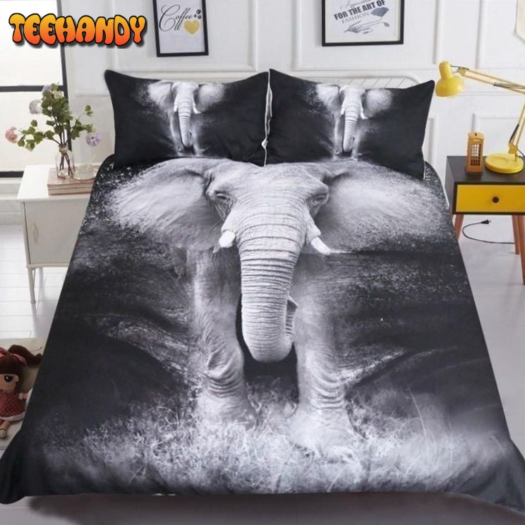 Black And White Elephant Bedding Sets