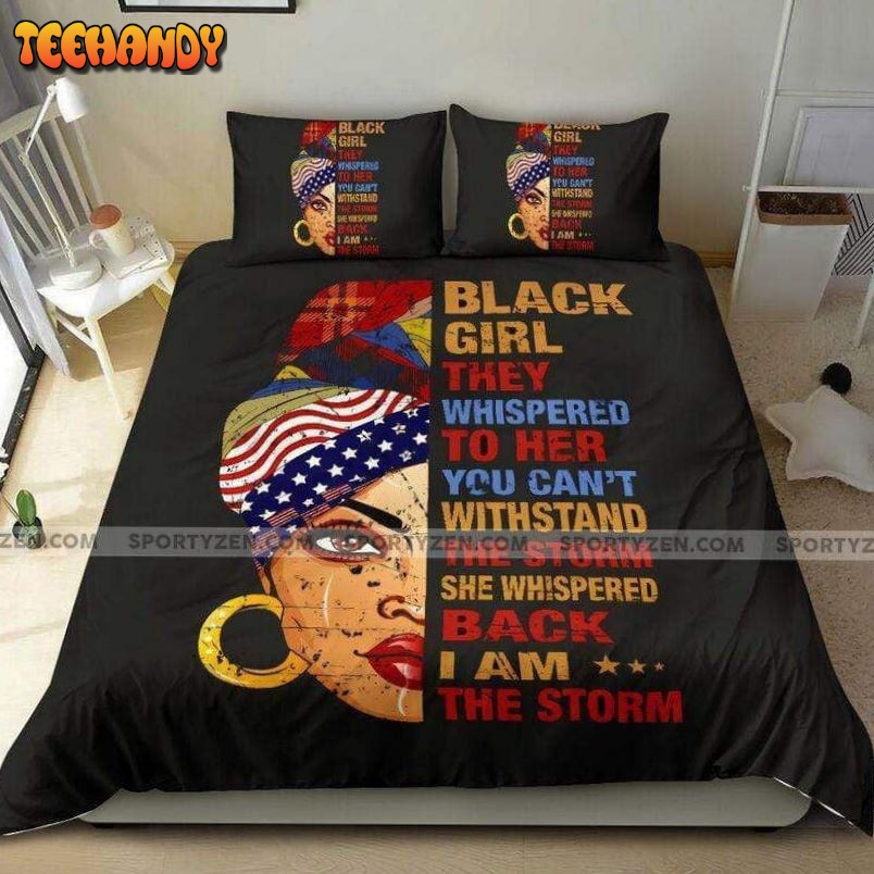 Black Girl African I Am The Storm Duvet Cover Bedding Sets