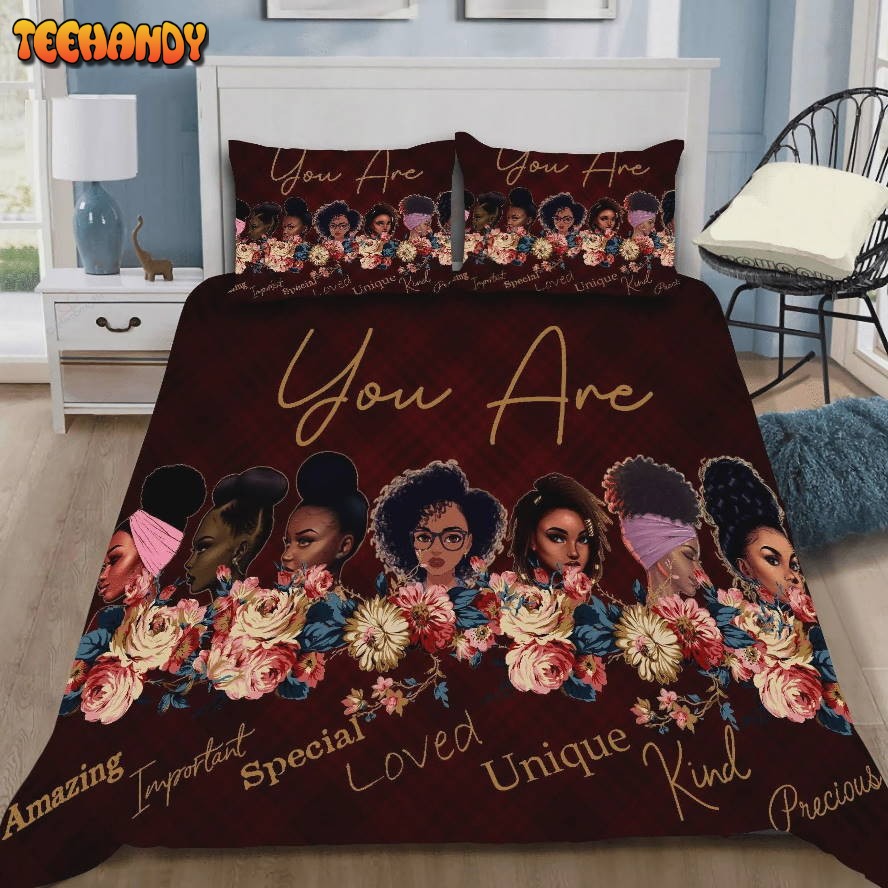 Black Girl You Are Amazing Important Bedding Sets