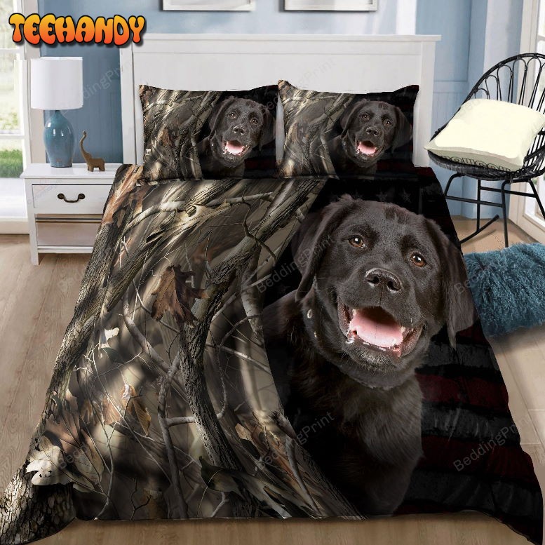 Black Labrador Dog Duvet Cover Bedding Sets