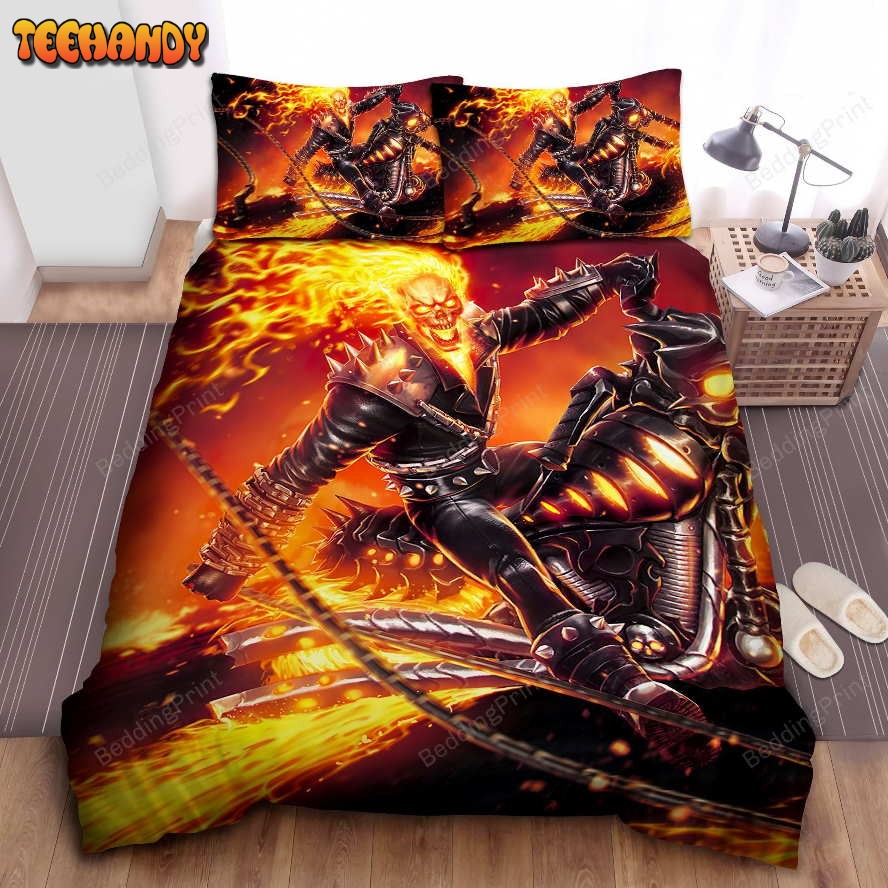 Black Motor Of Ghost Rider Bedding Sets