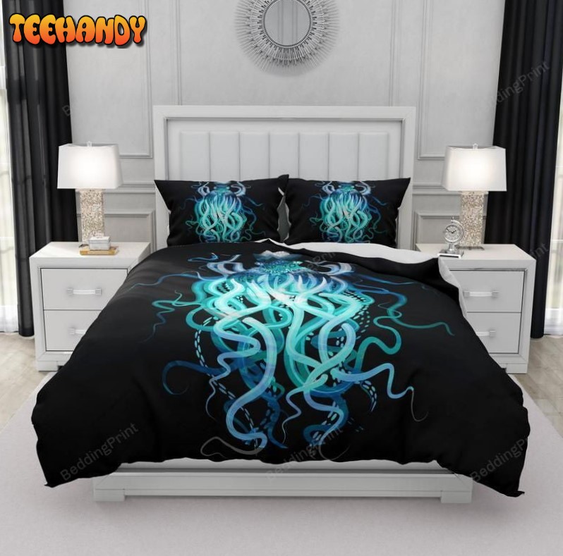 Black Octopus Duvet Cover Bedding Sets