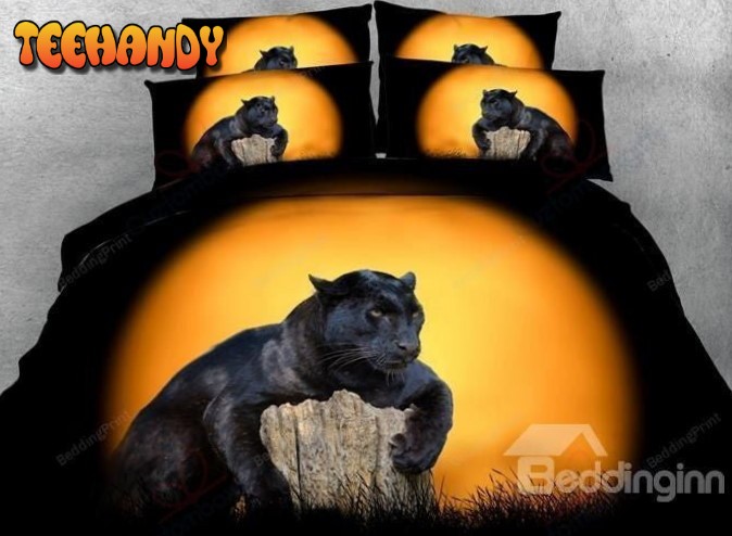 Black Panther Bedding Set For Fan