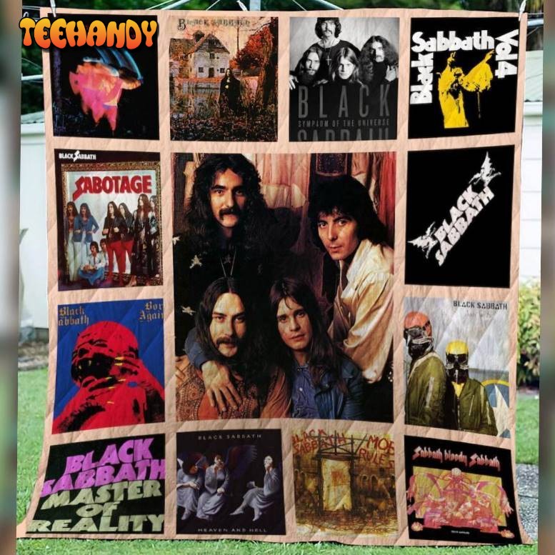 Black Sabbath Customize Quilt Blanket