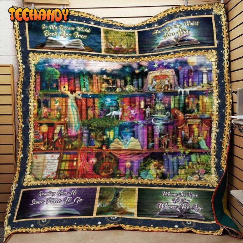 Book In My Dream 3D Customized Quilt Blanket