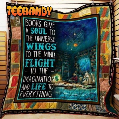 Book Lover 3D Customized Quilt Blanket