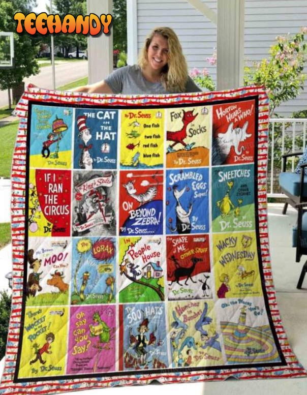 Book Set 3D Quilt Blanket