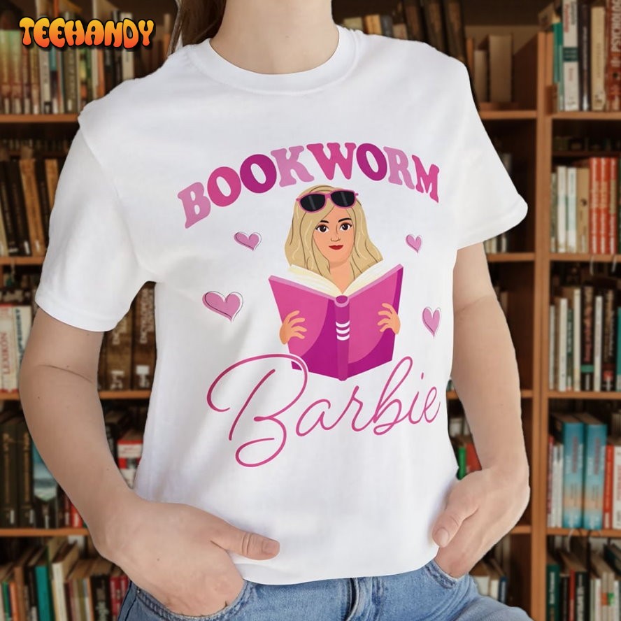 Bookworm Barbie Tee, Book lover Barbenheimer T-Shirt Gift