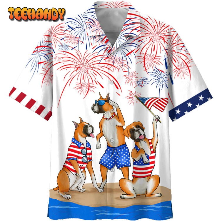 Boxer 3D Full Printed Hawaiian Shirts Independence Day Is Coming Beach Shirt