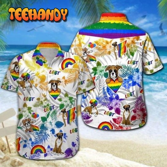 Boxer LGBT Hawaiian Shirt For Men and Women, Pride Hawaiian