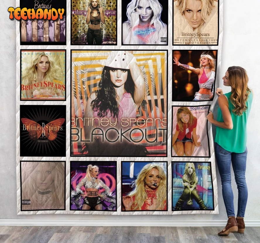 Britney Spears 3D Customized Quilt Blanket