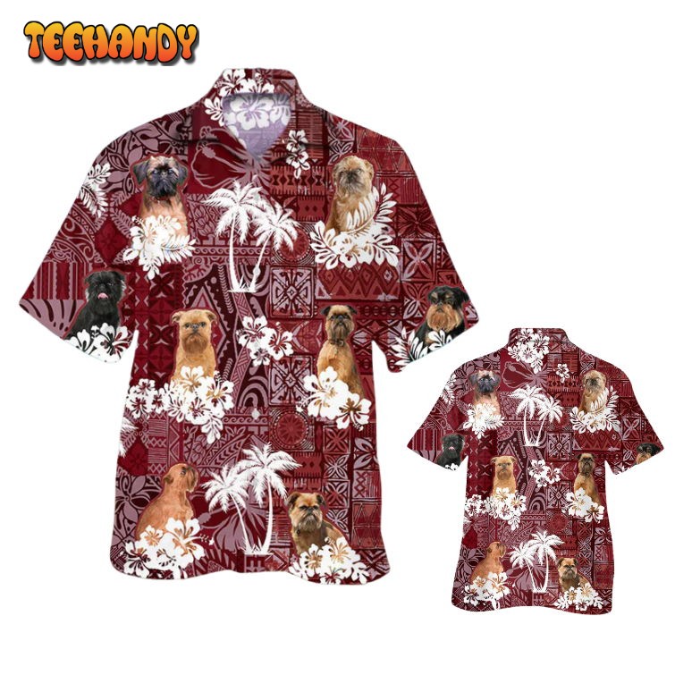 Brussels Griffon Hawaiian Shirt, Cute Summer Aloha Beach Shirt