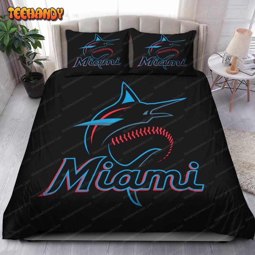 Buy Logo Miami Marlins MLB 112 Bedding Sets