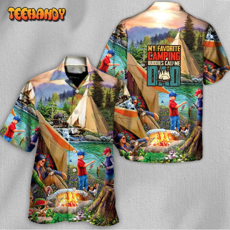 Camping It’s All Fine Dandy Until Marshmallow Catches Fire Hawaiian Shirt