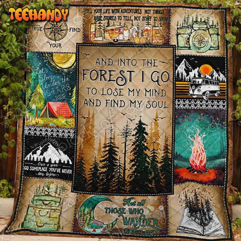 Camping Wander Are Lost 3D Quilt Blanket