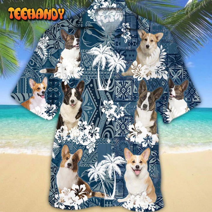 Cardigan Welsh Corgi Hawaiian Shirt, 3D Full Print Dog In Hawaii Shirts