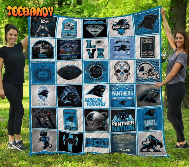 Carolina Panthers 3D Customized Quilt Blanket