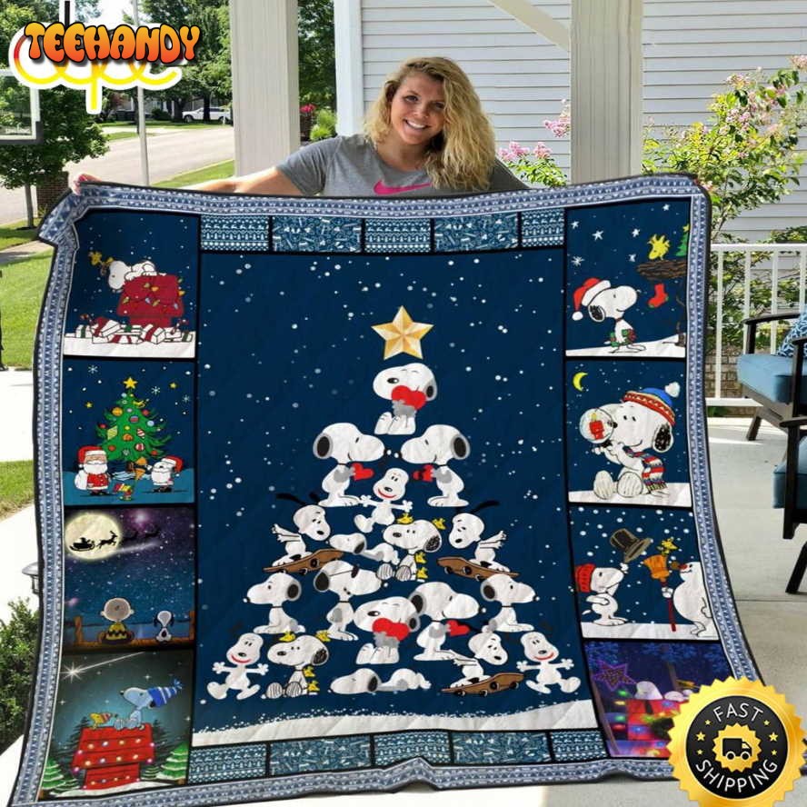 Cartoon Character Snoopy Christmas Tree  Snoopy Blanket Christmas