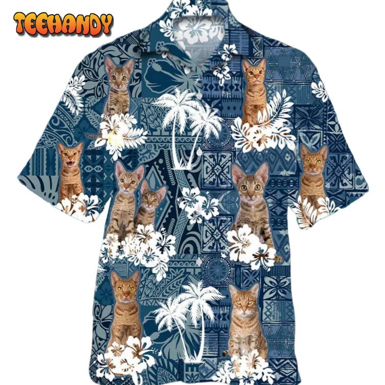 Cat Hawaiian Shirt For Summer Day, 3D Full Print Hawaii Cat Shirts