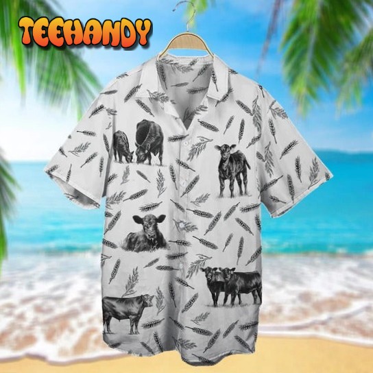 Cattle Pattern Hawaiian Shirt Unisex Print Aloha Short Sleeve Cow Hawaiian