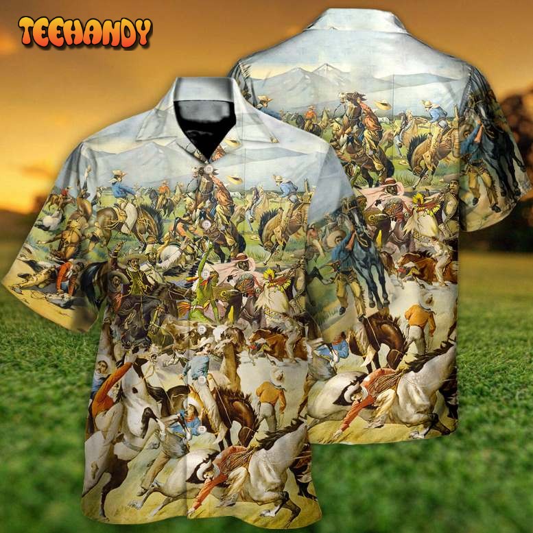 Cattle Show Buffalo Bill’s Wild West Rough Riders Cossacks Hawaiian Shirt