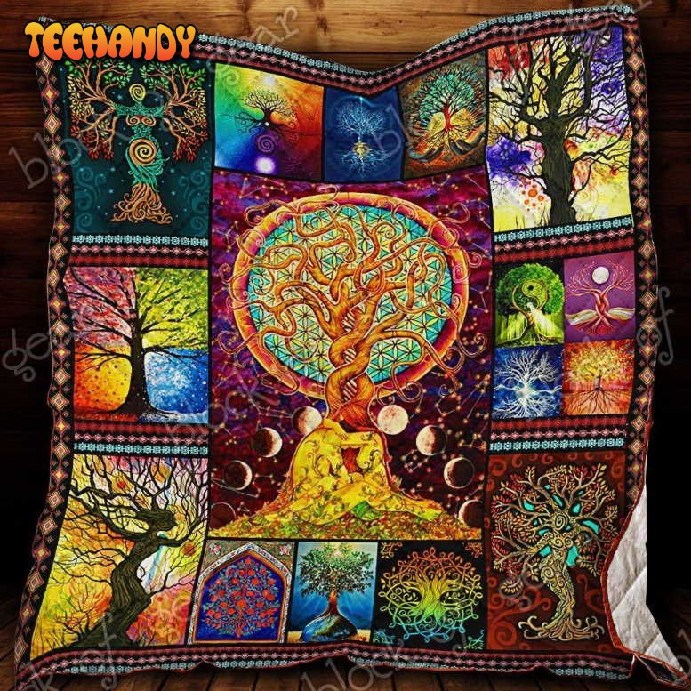 Celtic Colorful Life 3D Quilt Blanket