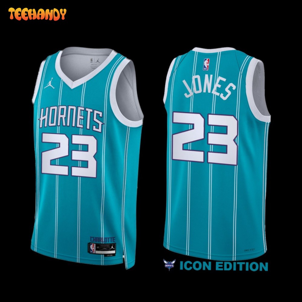 Charlotte Hornets Kai Jones 2022-23 Icon Edition Jersey Teal