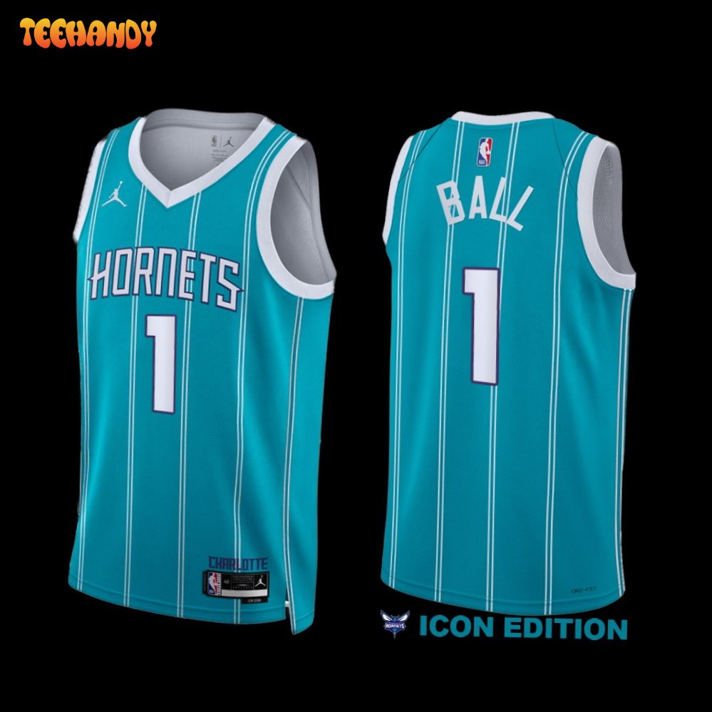 Charlotte Hornets LaMelo Ball 2022-23 Icon Edition Jersey Teal