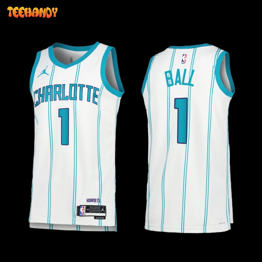 Charlotte Hornets LaMelo Ball 2022-23 White Association Edition Jersey