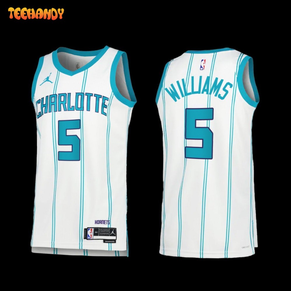 Charlotte Hornets Mark Williams 2022-23 White Edition Jersey