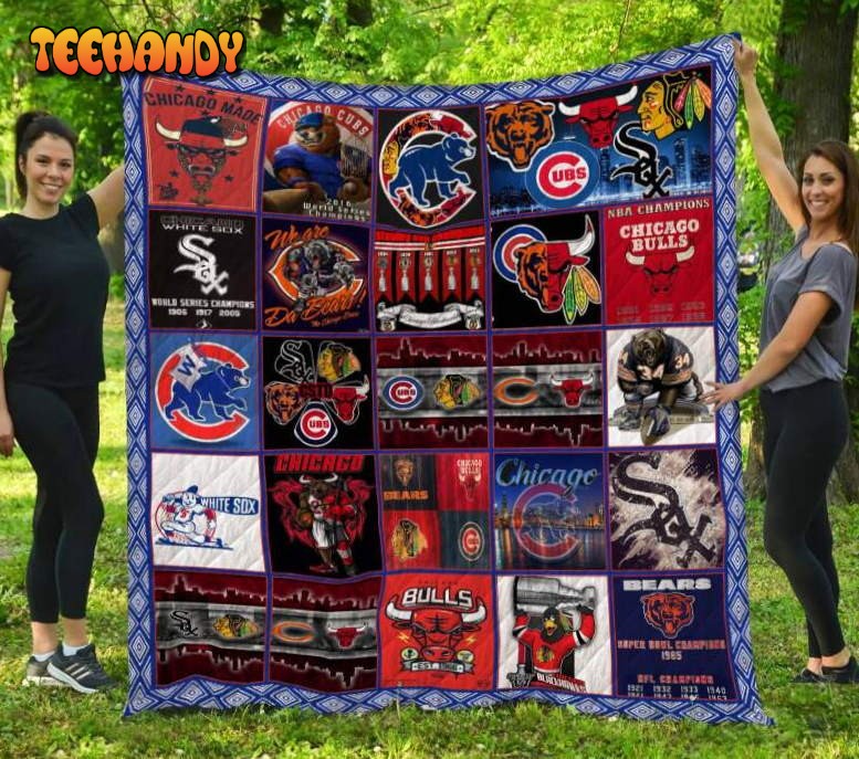 Chicago 3D Customized Quilt Blanket