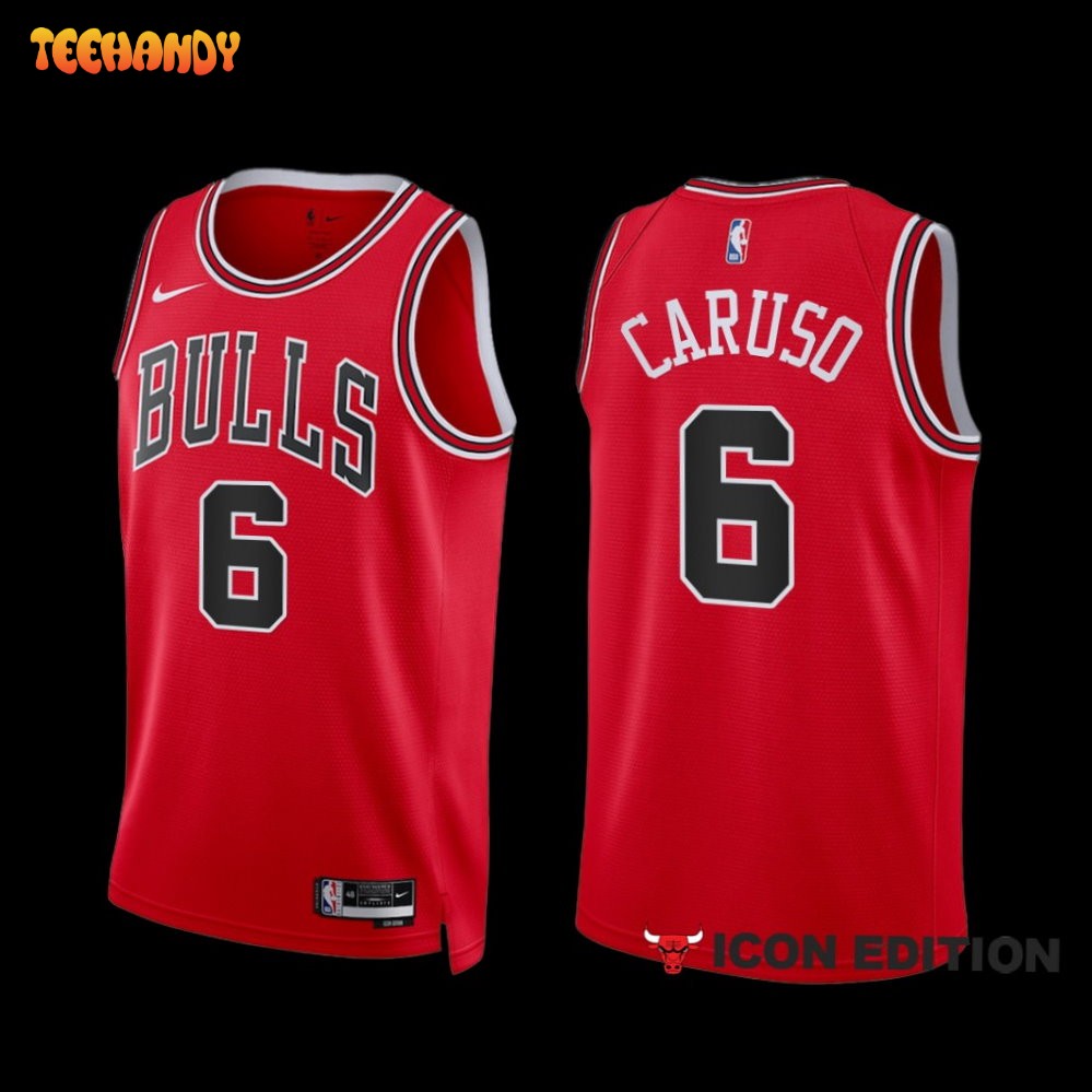 Chicago Bulls Alex Caruso 2022-23 Red Icon Edition Jersey