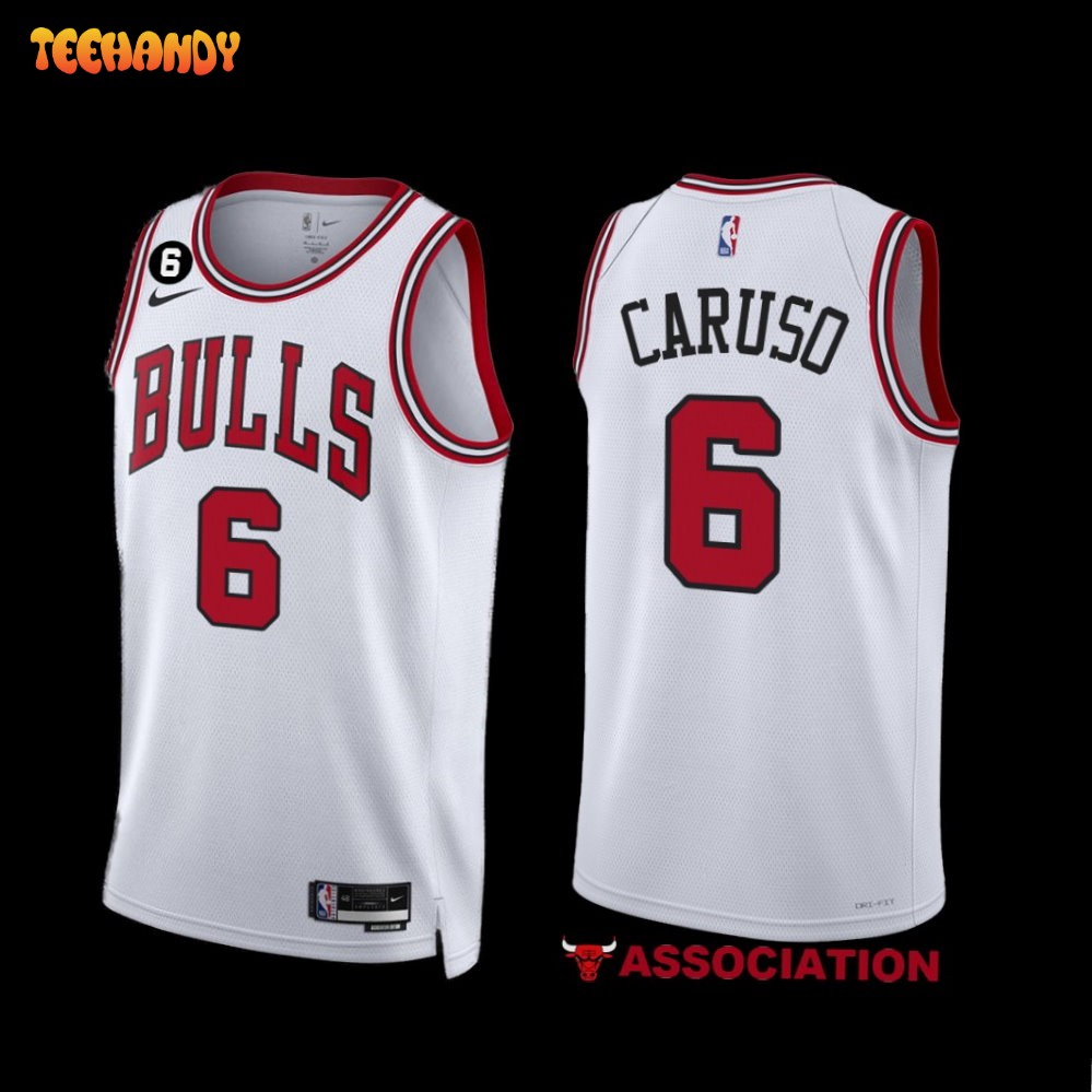 Chicago Bulls Alex Caruso 2022-23 White Association Edition Jersey