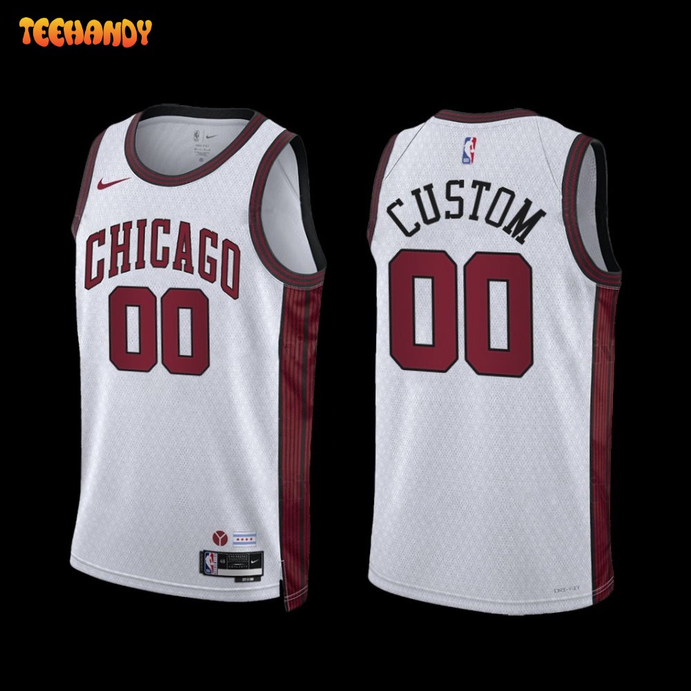 Chicago Bulls Custom 2022-23 City Edition Jersey White