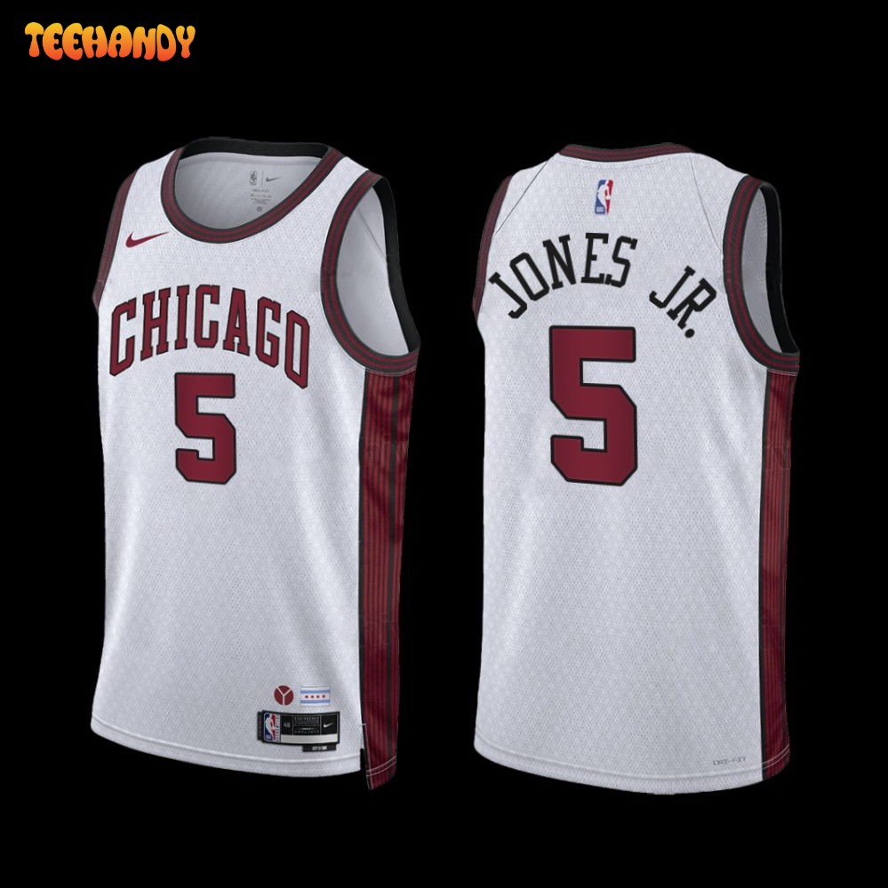 Chicago Bulls Derrick Jones Jr. 2022-23 City Edition Jersey White