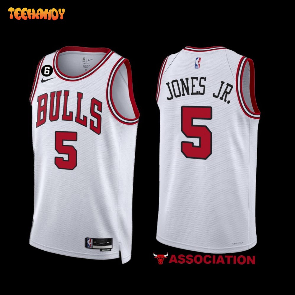 Chicago Bulls Derrick Jones Jr. 2022-23 White Association Edition Jersey