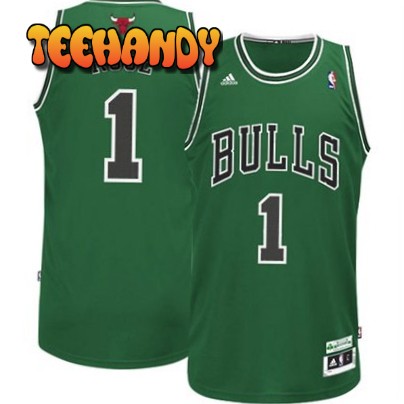 Chicago Bulls Derrick Rose Green Throwback Jersey