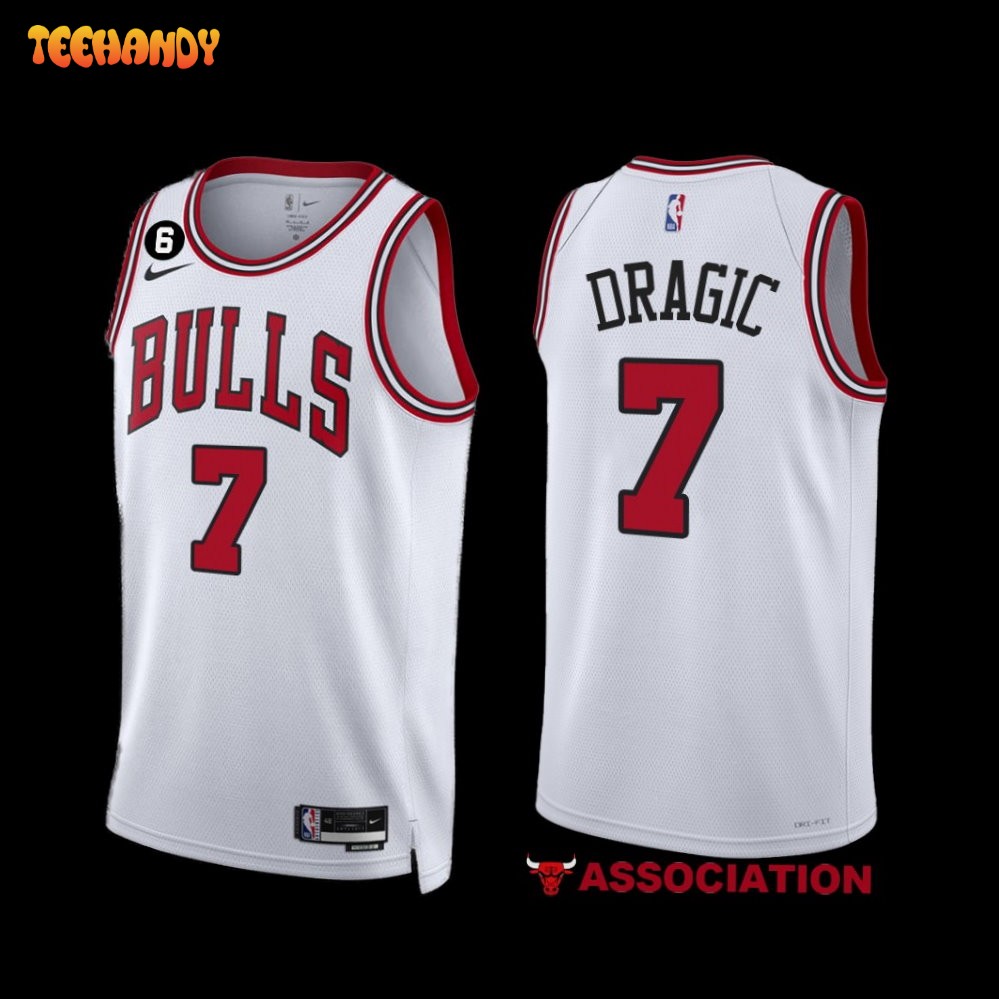 Chicago Bulls Goran Dragic 2022-23 White Association Edition Jersey