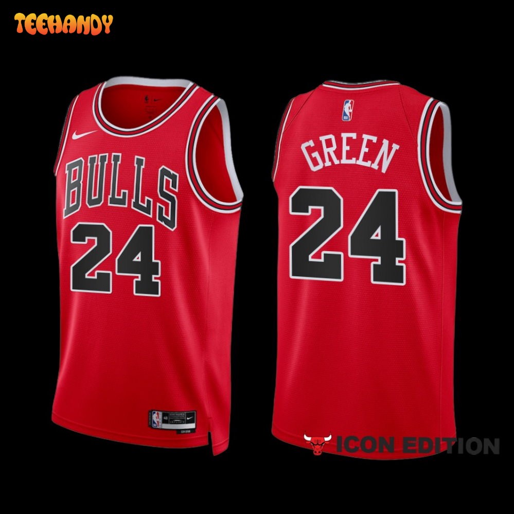 Chicago Bulls Javonte Green 2022-23 Red Icon Edition Jersey