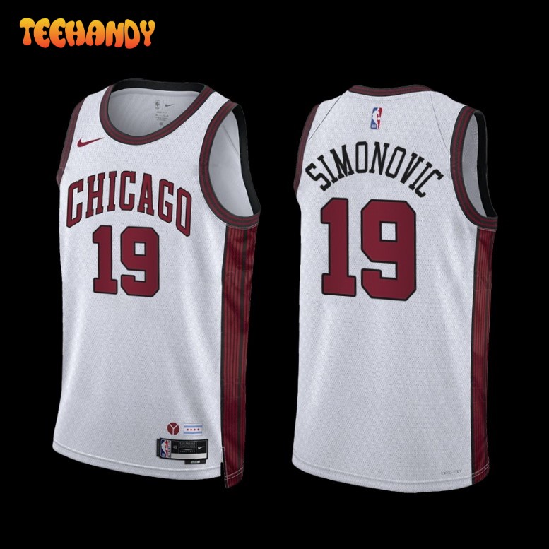 Chicago Bulls Marko Simonovic 2022-23 City Edition Jersey White