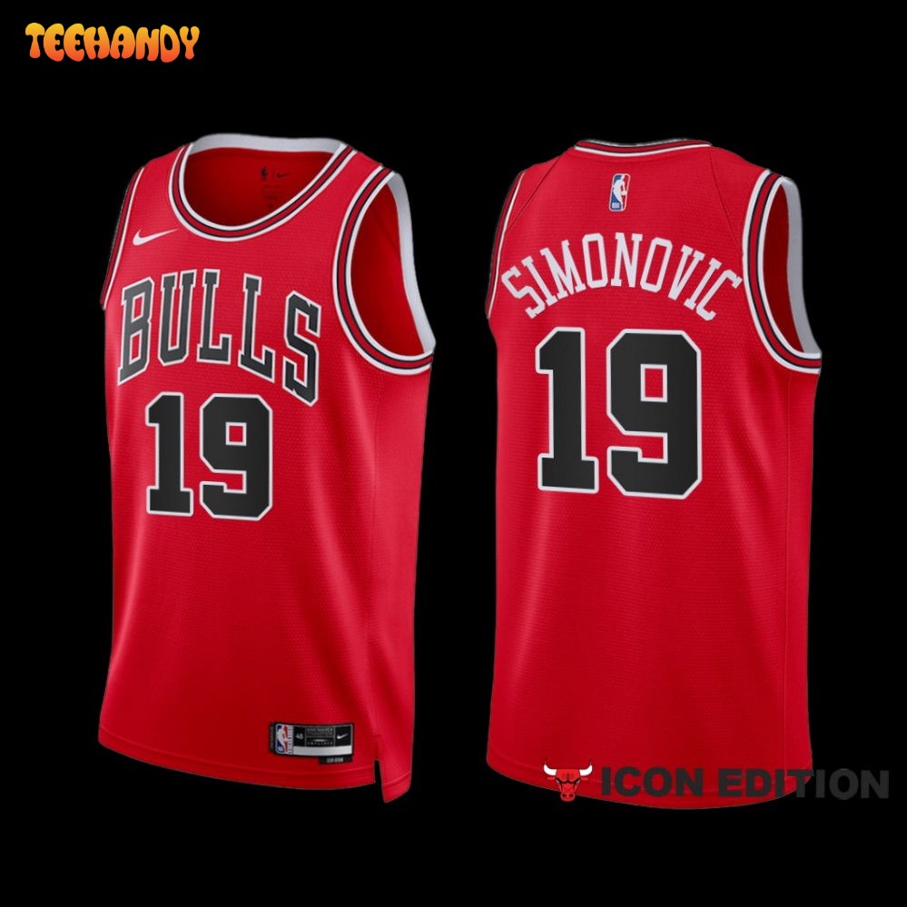 Chicago Bulls Marko Simonovic 2022-23 Red Icon Edition Jersey