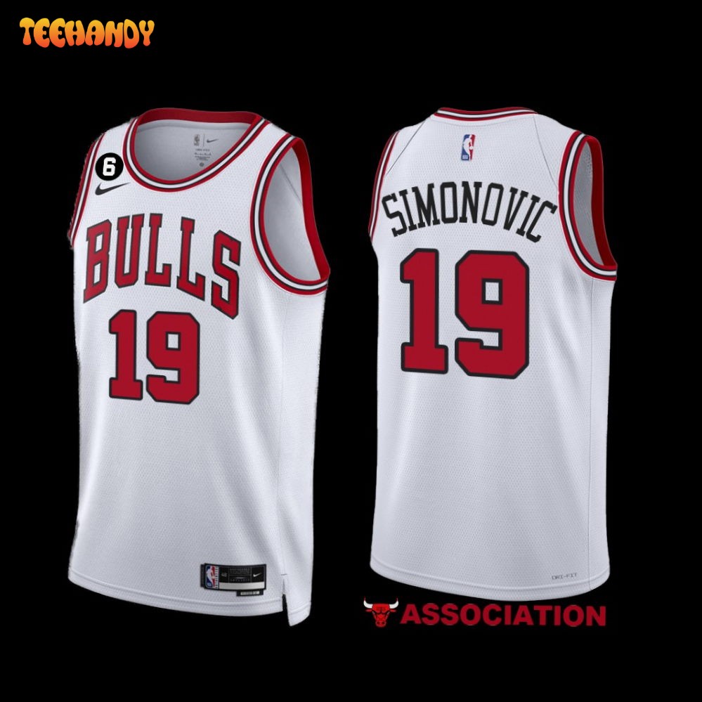Chicago Bulls Marko Simonovic 2022-23 White Association Edition Jersey