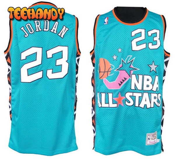 Chicago Bulls Michael Jordan 1996 All Star Green Throwback Jersey